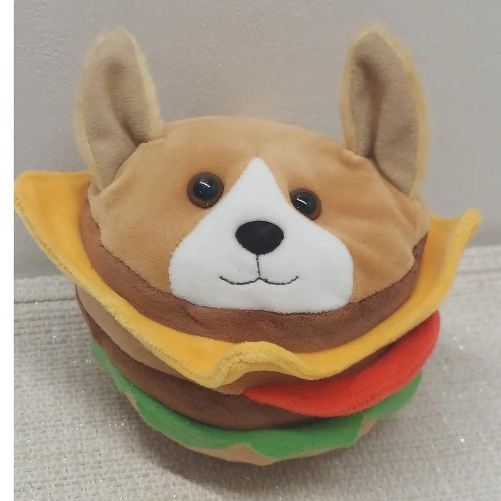 Douglas Cuddle Toys Corgi Burger Macaroon Plush Stuffed Animal
